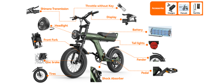 Maison RYDEQ™ JX90 Commuter Electric Bike