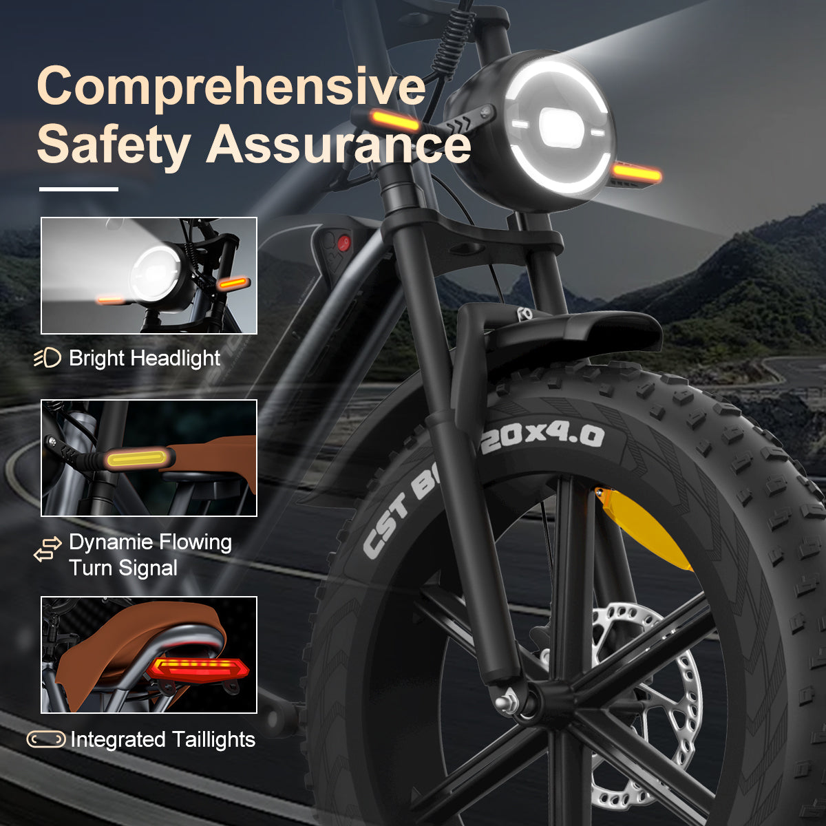 Maison RYDEQ™ JX50 — Fat Tire E-Bike (48V 17Ah, NFC Display)