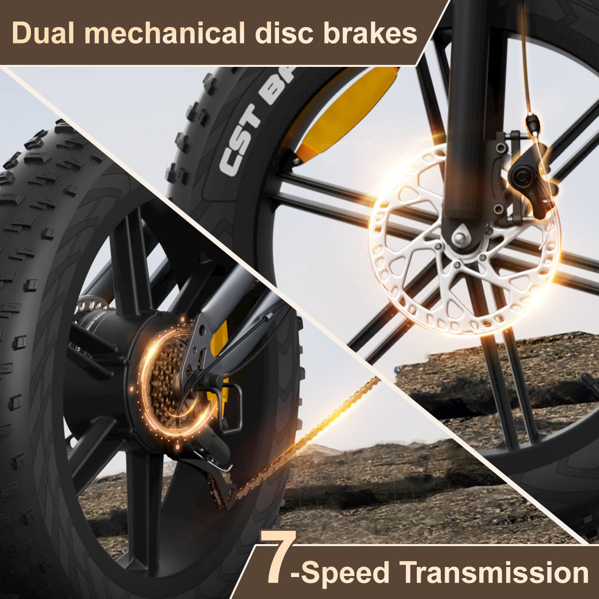 Maison RYDEQ™ JX50 — Fat Tire E-Bike (48V 17Ah, NFC Display)