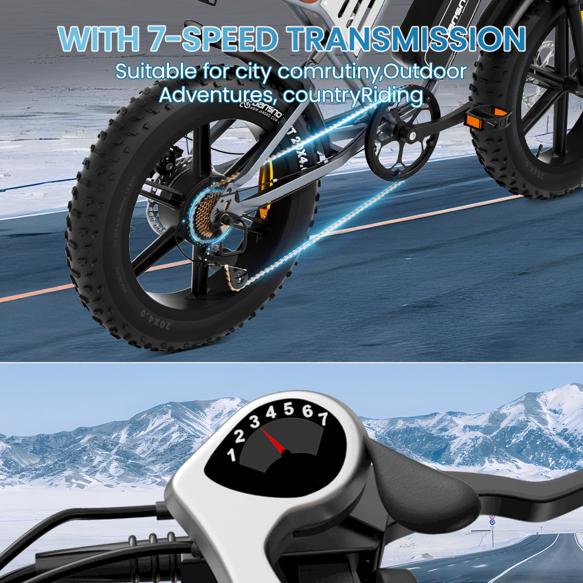 Maison RYDEQ™ JX70 Electric Bike – Long Range Dual Battery Bicycle