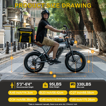 Maison RYDEQ™ JX70 Electric Bike – Long Range Dual Battery Bicycle