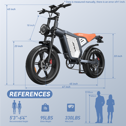 Maisonn RYDEQ™ JX60G Electric Bike Dual Motor All-Wheel Drive