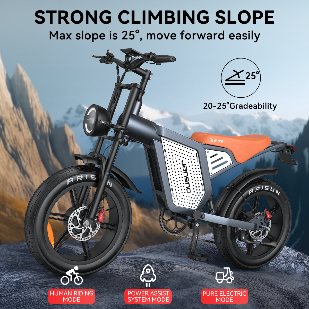 Maisonn RYDEQ™ JX60G Electric Bike Dual Motor All-Wheel Drive